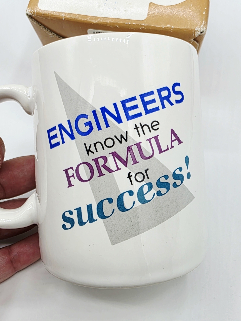 NIB Vintage 1987 HALLMARK Retro Coffee Mug for Engineers Success Formula